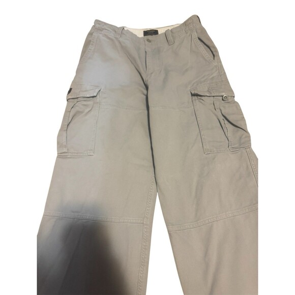Abercrombie And Fitch Cargo Pants Mens 32 R Vintage Military Style Trouser Beige - Picture 1 of 10